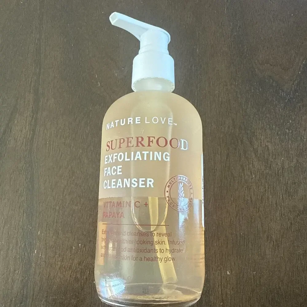 Nature Love SuperFood Face Cleanser Green Tea +Antioxidants 8 fl New